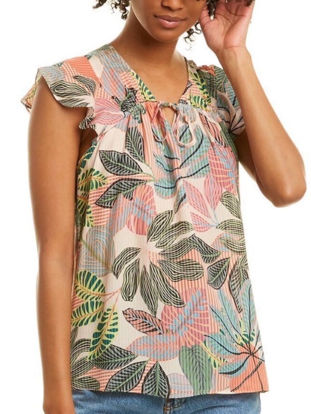 Parker Hannah 100% Silk Top(size Large)